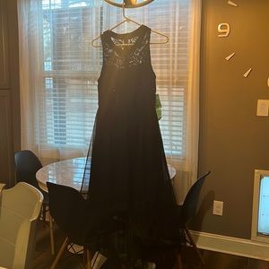 Sequin Hi Lo Gown